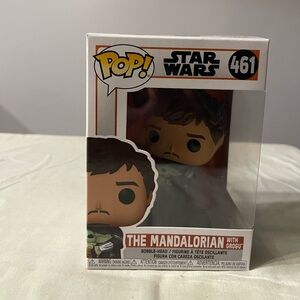Star Wars 
Funko Pops 
The Mandalorian with Grogu #461